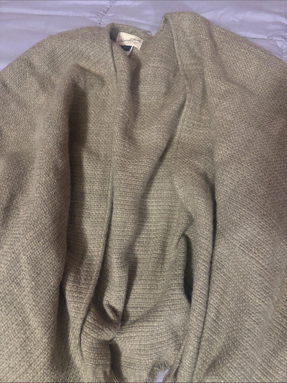 Universal Thread Open Front Knit Cardigan in Light Taupe